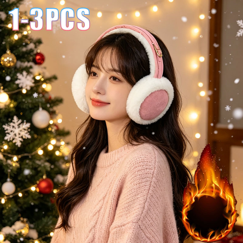 Winter Cycling Commute - 1-3PCS 겨울 귀마개 여성용 양털 안감